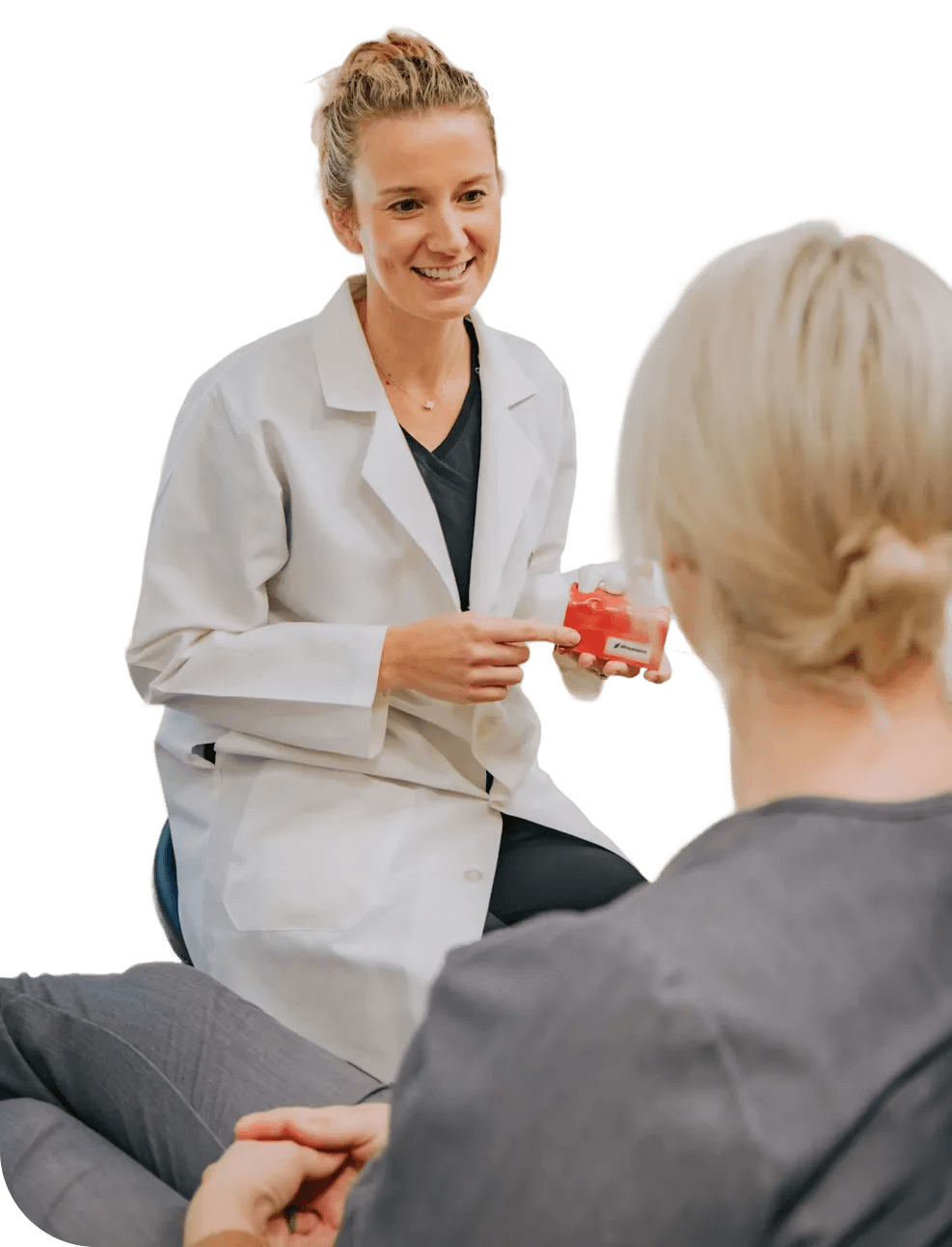 dentist with patient