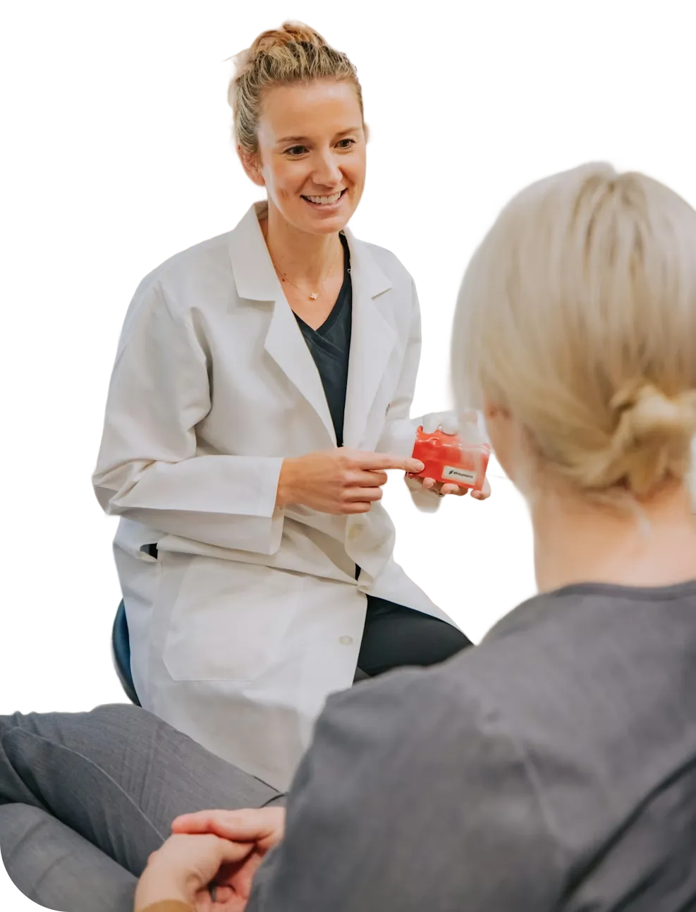 dentist with patient